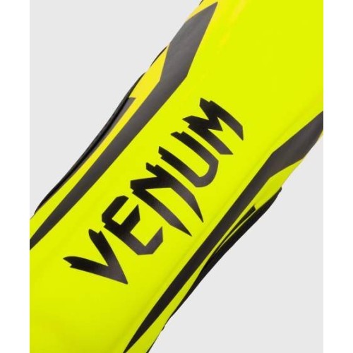 Ochraniacze goleni Venum Elite Kids - Exclusive - Neo Yellow