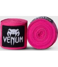 Bandaże bokserskie Venum Kontact, 4,5 m – neonowy róż