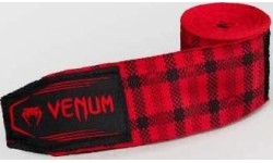 Venum Tartan Handwraps - Fury Red