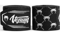 Owijki bokserskie Venum z monogramem - czarno-białe