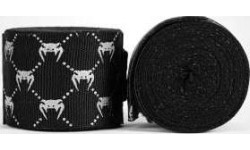 Owijki bokserskie Venum z monogramem - czarno-białe