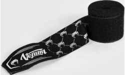 Owijki bokserskie Venum z monogramem - czarno-białe