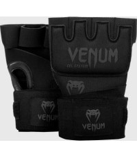 Venum Kontact Gel Glove Wraps - Black/Black