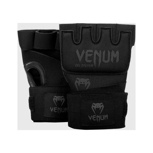 Venum Kontact Gel Glove Wraps - Black/Black