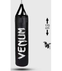 Worek bokserski Venum Challenger, 170 cm, wypełniony - czarny