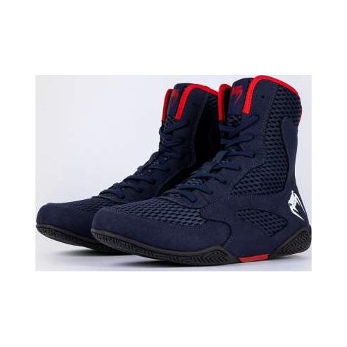 Buty bokserskie Venum Contender - granatowy/czerwony