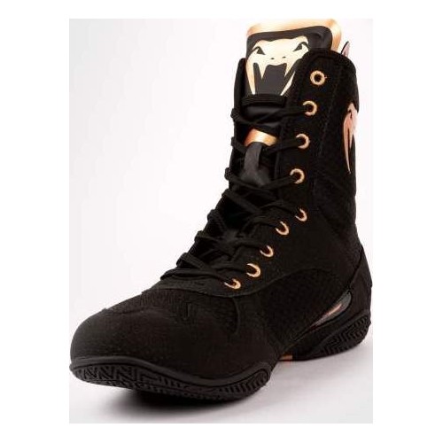 Venum Elite Boxing Shoes - Black/Bronze