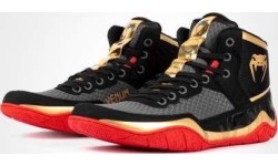 Buty zapaśnicze Venum Elite - czarny/złoty/czerwony