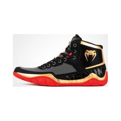 Buty zapaśnicze Venum Elite - czarny/złoty/czerwony