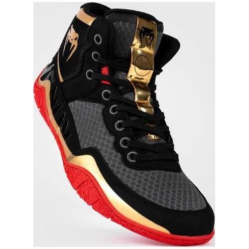 Buty zapaśnicze Venum Elite - czarny/złoty/czerwony