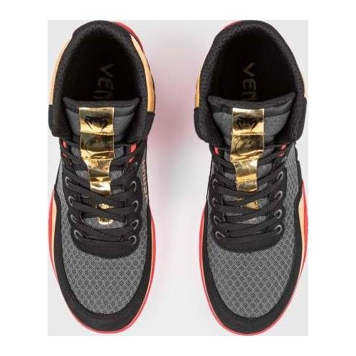 Buty zapaśnicze Venum Elite - czarny/złoty/czerwony