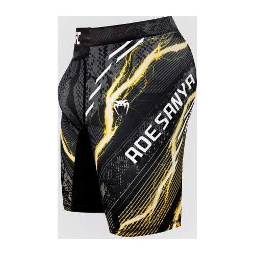 Męskie spodenki UFC Adrenaline Unrivaled by Venum Vale Tudo Short - Black/Gold - Israel Adesanya