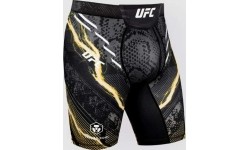 Męskie spodenki UFC Adrenaline Unrivaled by Venum Vale Tudo Short - Black/Gold - Israel Adesanya