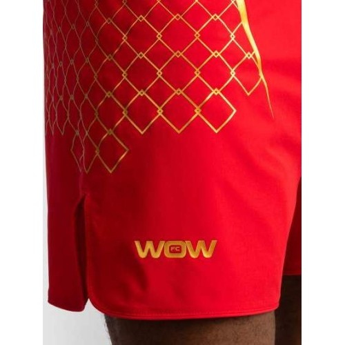 Męskie spodenki do walki Venum x WOW FC - wściekła czerwień/złoto