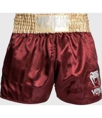 Venum Classic Muay Thai Short - bordowy/złoty/biały