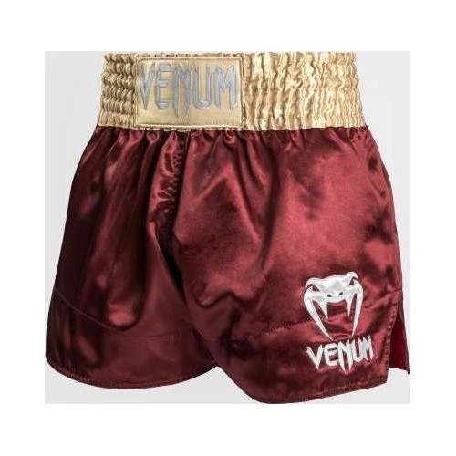 Venum Classic Muay Thai Short - bordowy/złoty/biały