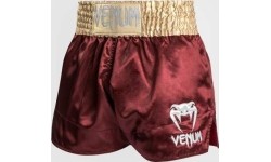 Venum Classic Muay Thai Short - bordowy/złoty/biały