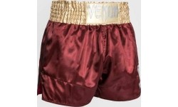 Venum Classic Muay Thai Short - bordowy/złoty/biały