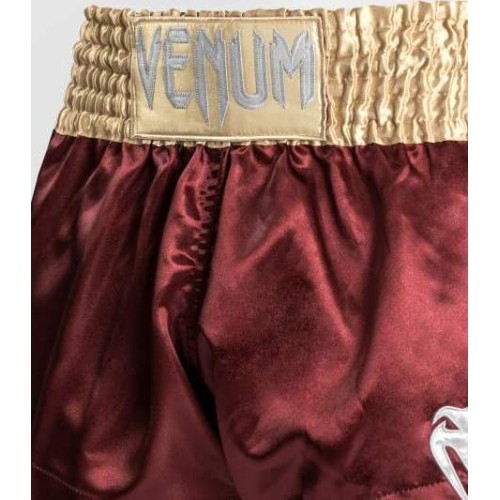 Venum Classic Muay Thai Short - bordowy/złoty/biały