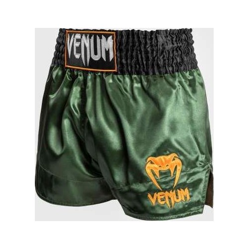 Venum Classic Muay Thai Short - zielony/czarny/złoty
