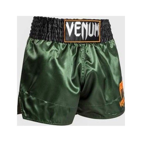 Venum Classic Muay Thai Short - zielony/czarny/złoty