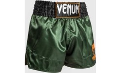 Venum Classic Muay Thai Short - zielony/czarny/złoty