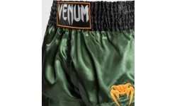 Venum Classic Muay Thai Short - zielony/czarny/złoty