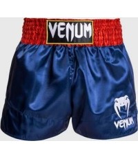 Venum Classic - Spodenki do Muay Thai - Niebieski/Czerwony/Biały