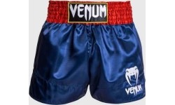 Venum Classic - Spodenki do Muay Thai - Niebieski/Czerwony/Biały