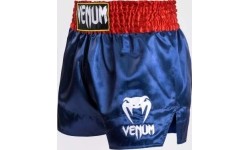 Venum Classic - Spodenki do Muay Thai - Niebieski/Czerwony/Biały