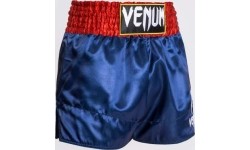 Venum Classic - Spodenki do Muay Thai - Niebieski/Czerwony/Biały