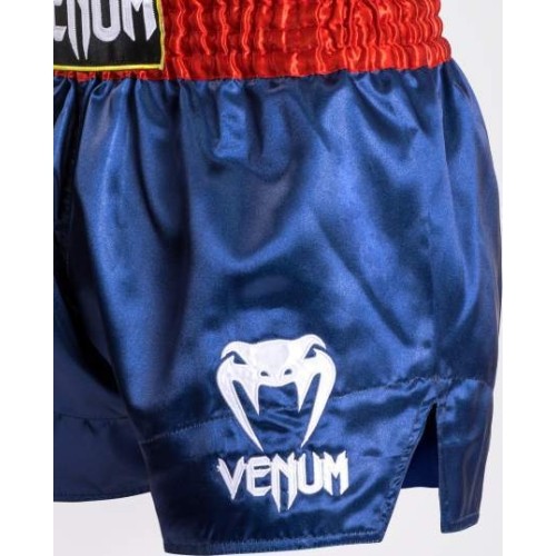 Venum Classic - Spodenki do Muay Thai - Niebieski/Czerwony/Biały