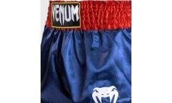 Venum Classic - Spodenki do Muay Thai - Niebieski/Czerwony/Biały