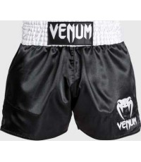 Venum Classic - Muay Thai Short czarny/biały/biały