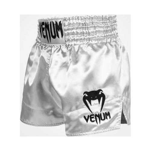 Venum Classic Muay Thai Shorts - Silver/Black