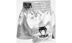 Venum Classic Muay Thai Shorts - Silver/Black