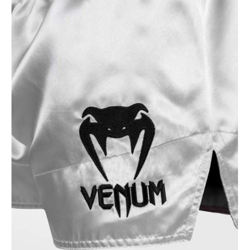 Venum Classic Muay Thai Shorts - Silver/Black