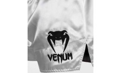 Venum Classic Muay Thai Shorts - Silver/Black