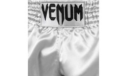 Venum Classic Muay Thai Shorts - Silver/Black