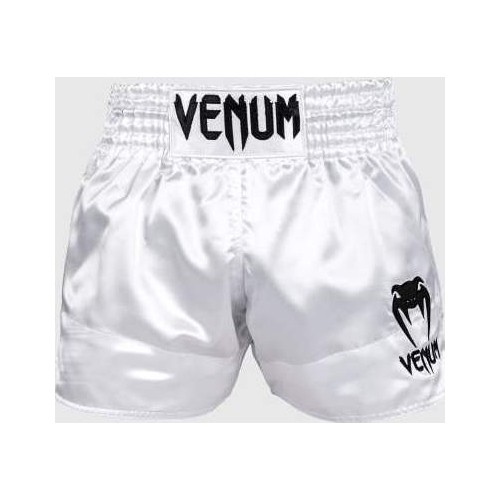 Venum Classic Muay Thai Shorts - White/Black