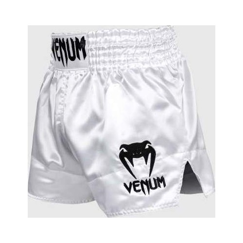 Venum Classic Muay Thai Shorts - White/Black
