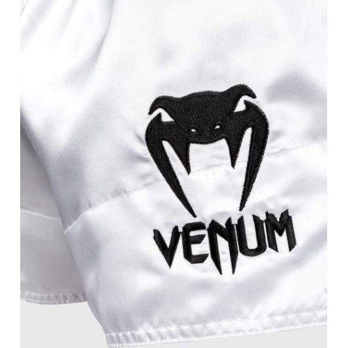 Venum Classic Muay Thai Shorts - White/Black