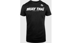 Męskie koszulki Venum Muay Thai VT - czarno-białe.