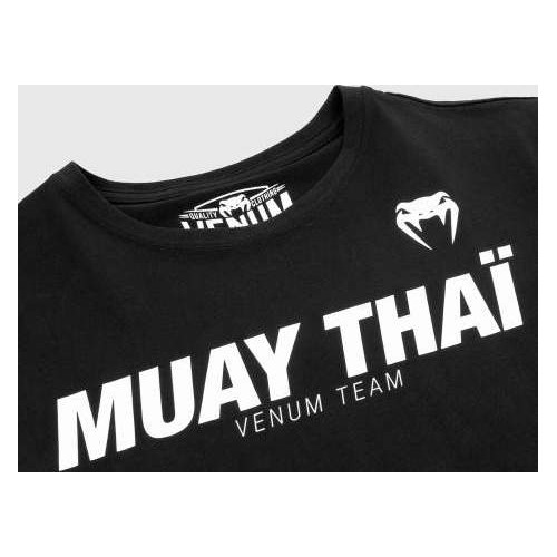Męskie koszulki Venum Muay Thai VT - czarno-białe.