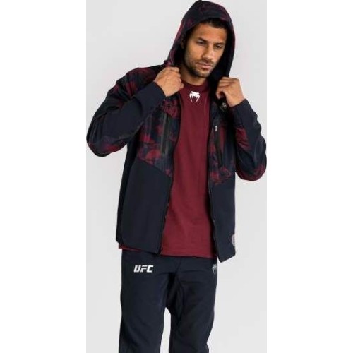 Men's UFC Zenith by Venum Burgundy Authentic Fight Week Zip Hoodie