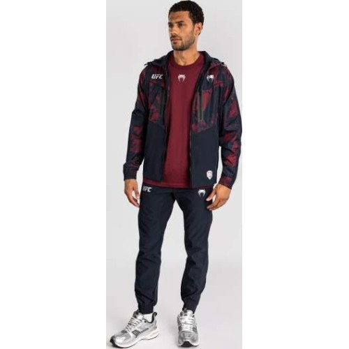 Men's UFC Zenith by Venum Burgundy Authentic Fight Week Zip Hoodie