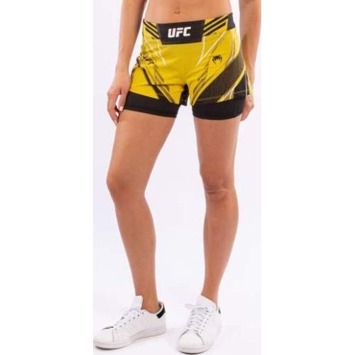 Damskie spodenki UFC Venum Authentic Fight Night - Short Fit - Yellow