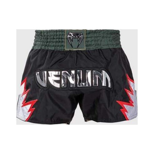 Spodenki Venum Inferno Muay Thai - głęboka czerń/khaki