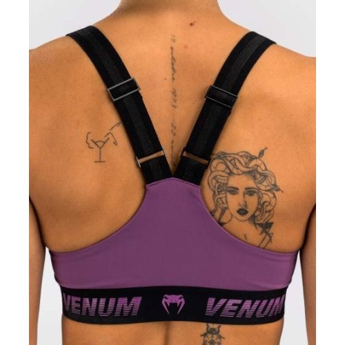 Damski biustonosz sportowy Venum Elevate - Liliac
