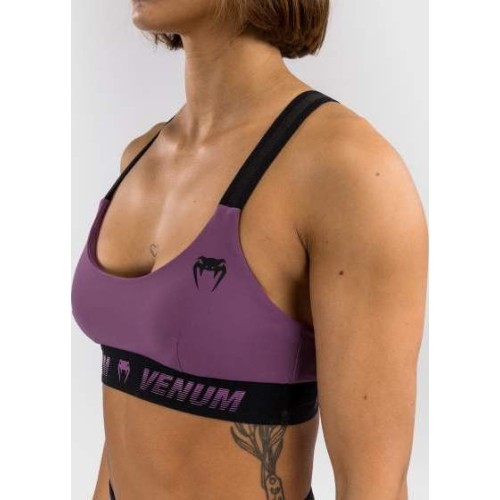 Damski biustonosz sportowy Venum Elevate - Liliac
